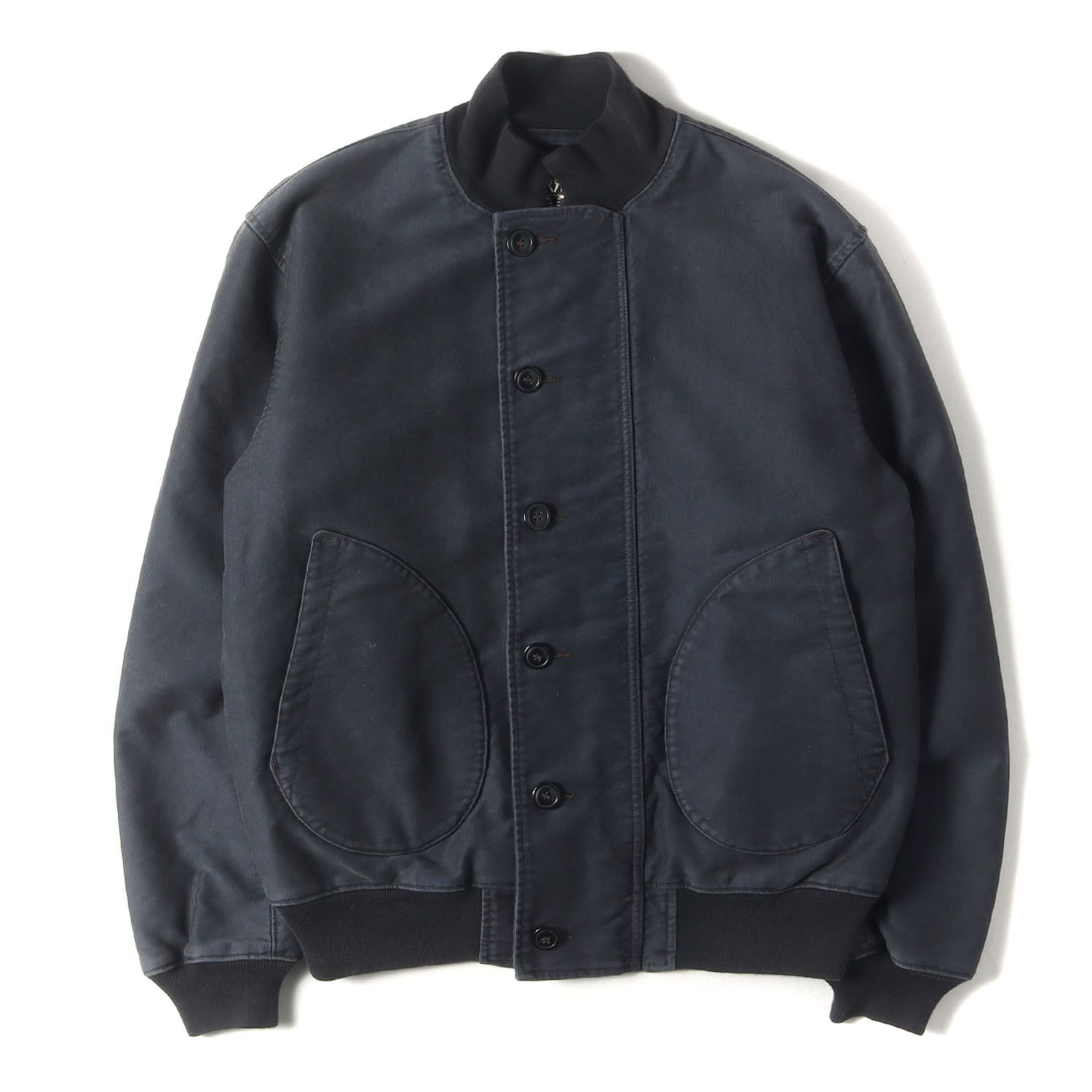 美品 RRL ジャケット サイズ:L U.S.NAVY ヴィンテージ加工 デッキ