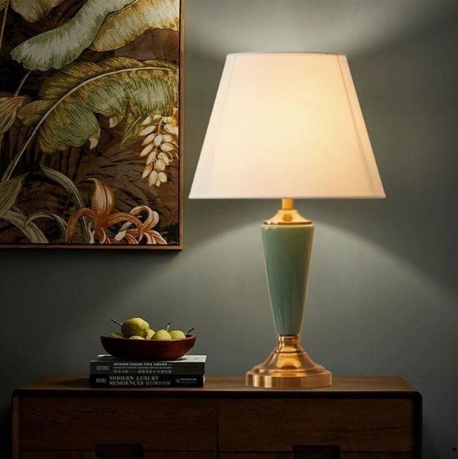 特選☆高品質☆エナメルセラミック照明スタンドライト テーブルランプ