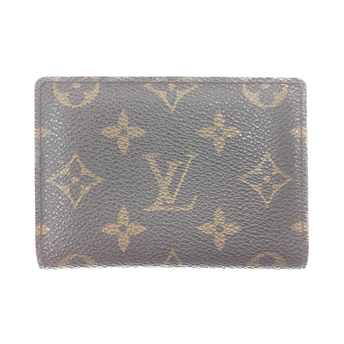 〇〇LOUIS VUITTON ルイヴィトン モノグラム ポルト2カルト ヴェルティカル パスケース カードケース M60533 ブラウン