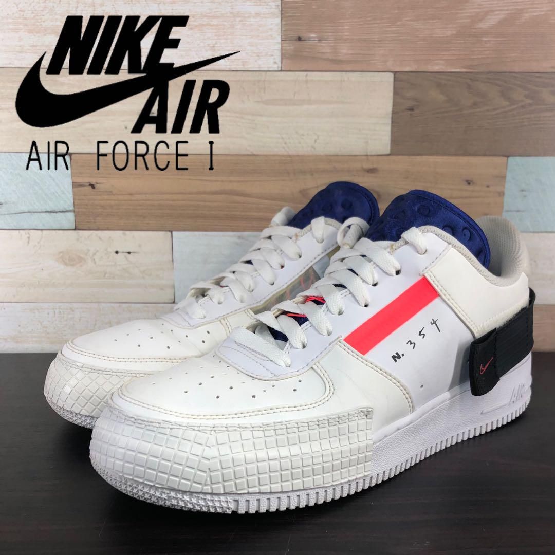 NIKE AIR FORCE 1 TYPE SUMMIT ナイキ エアフォース1 ロー タイプ サミットホワイト 27cm U08515  CI0054-100 - メルカリ