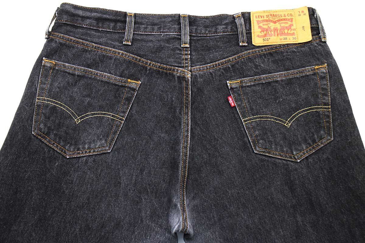 メキシコ製 Levi'sリーバイス 501 先染め ブラック デニムパンツ