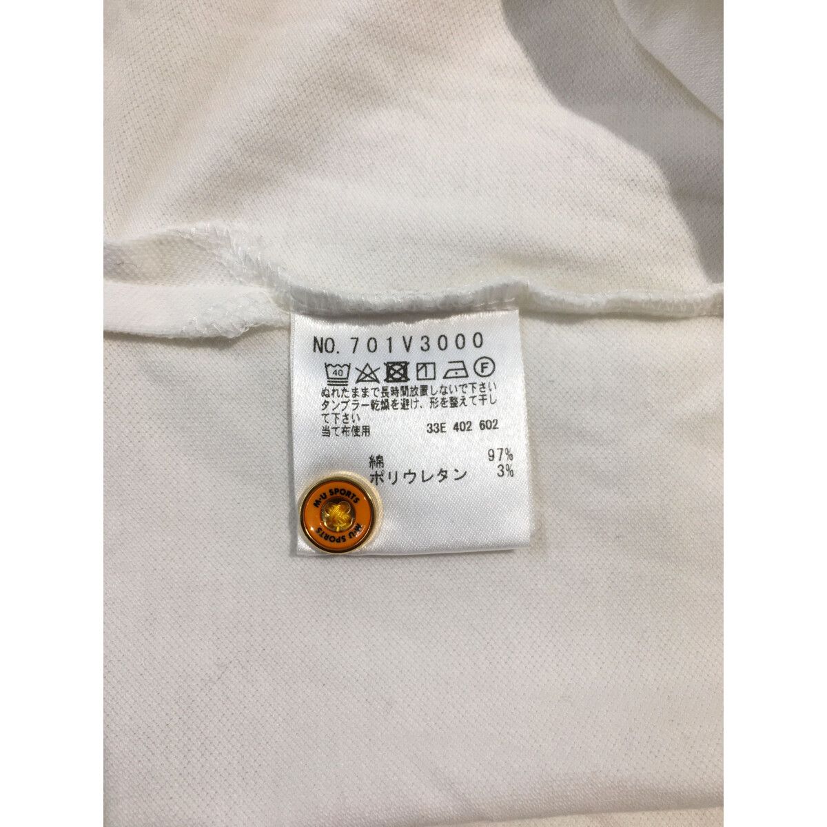 中古 レディース エムユースポーツ MU SPORTS 半袖ポロシャツ 44