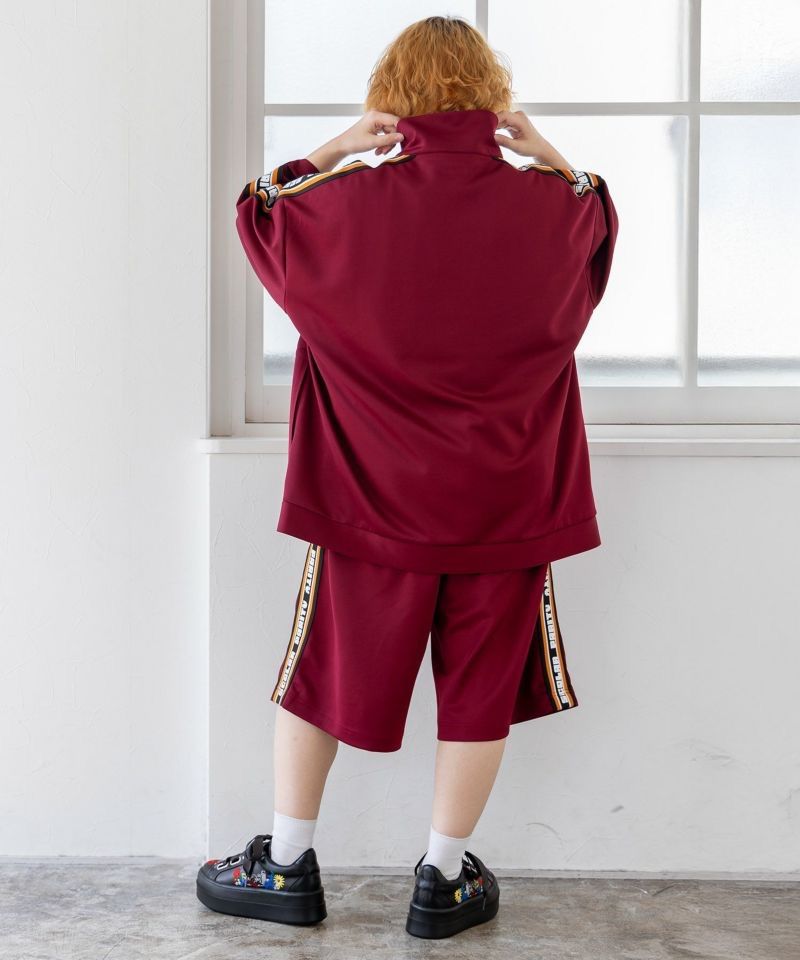 ScoLar Parity（スカラーパリティ）カンフークマ刺繍 ジャージハーフ  