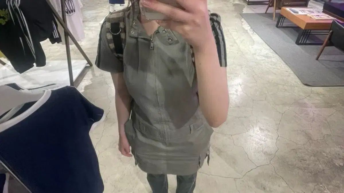 エスパ 冬 エアポートファッション BLACKUP ブラックアップ カーゴ ワンピース