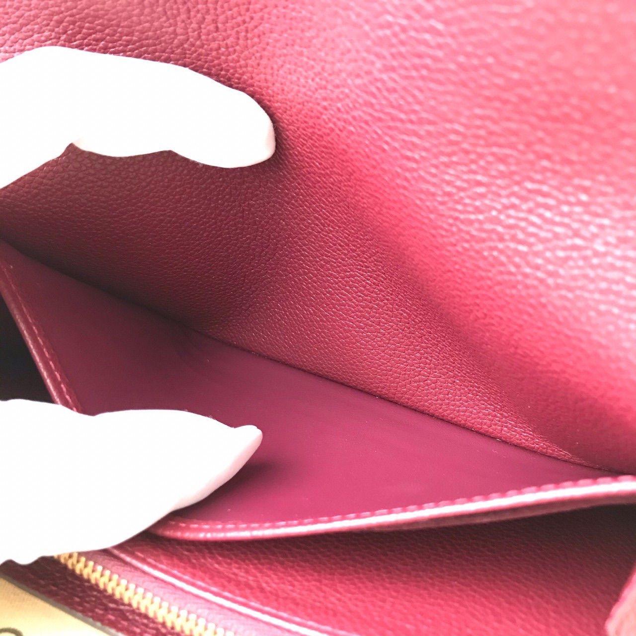 極美品】【希少】ルイヴィトン☆長財布☆赤紫色☆モノグラム☆正規品