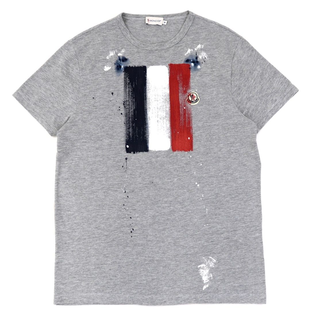 MONCLER モンクレール MAGLIA ペイント Tシャツ グレー M