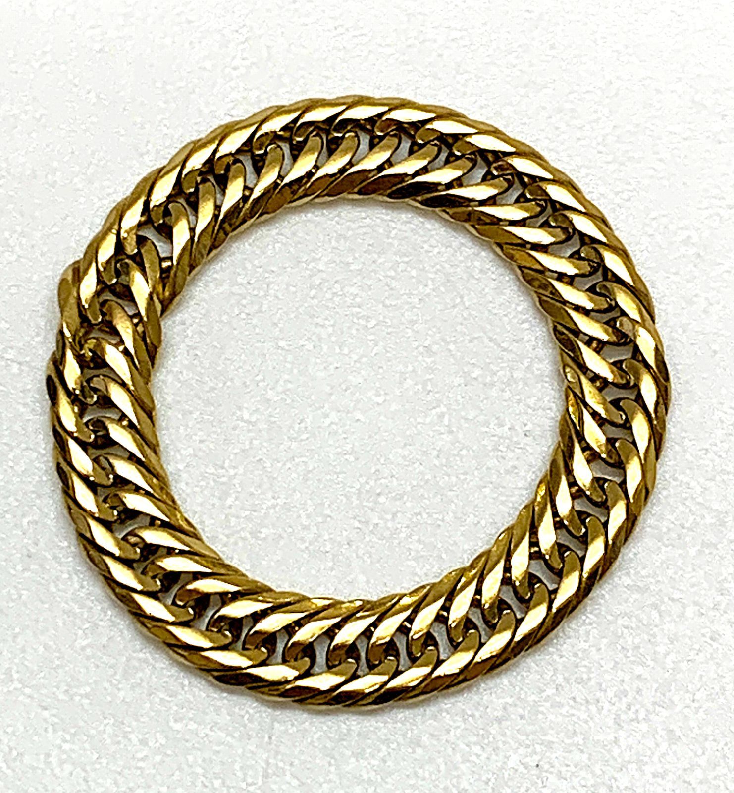 ゴールドリング　K18 8号 K18 カラーゴールドリング〕K18 リング イエローゴールド (幅約