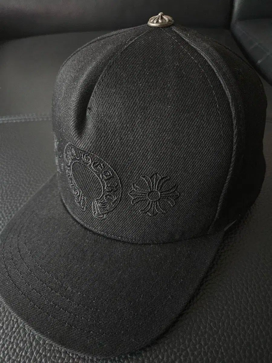 OS Chrome Hearts クロムハーツ 馬蹄 デニム ベースボールハット ブラック トラッカー 帽子