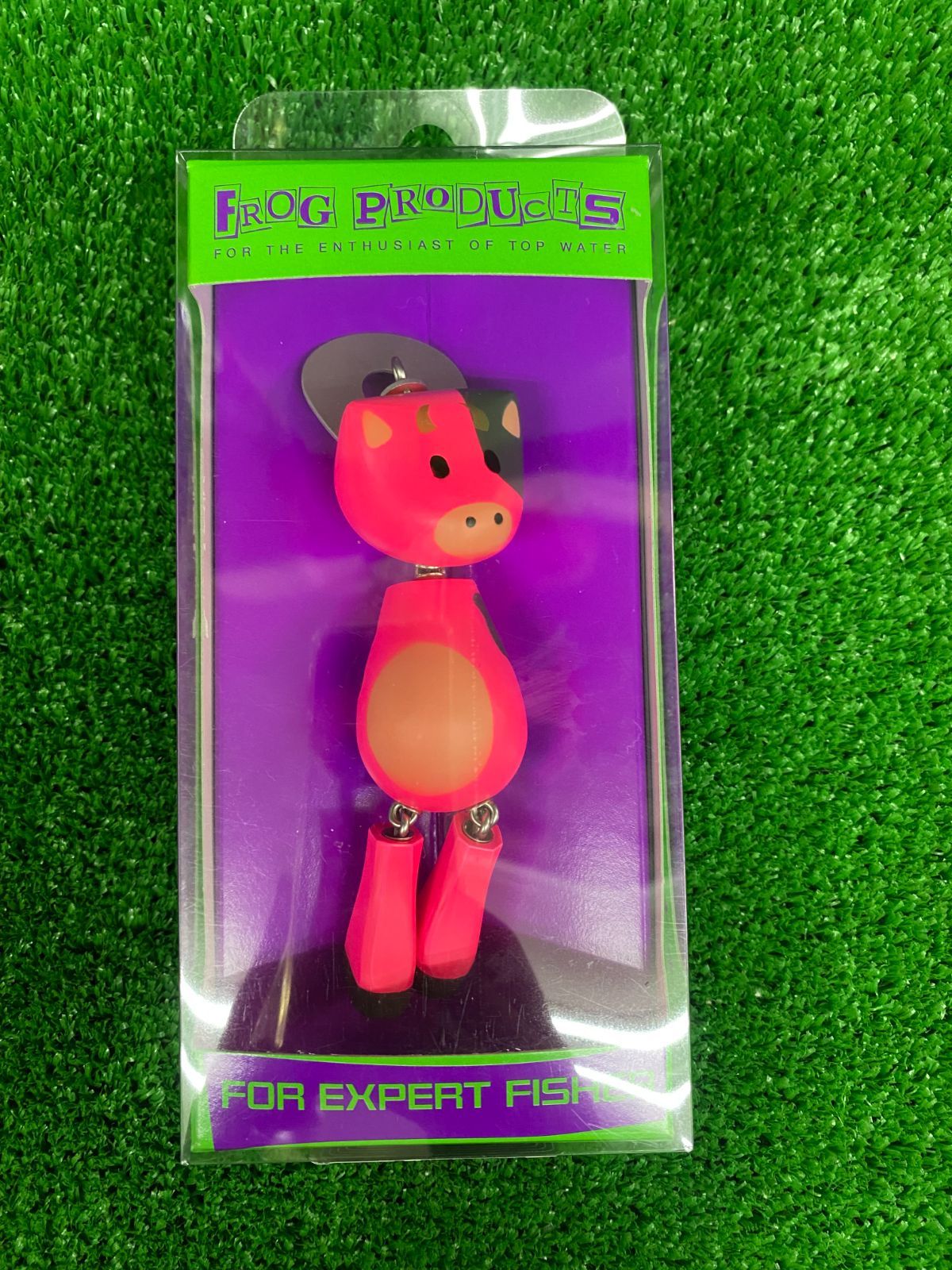 フロッグプロダクツ 2021干支 ウッド牛ドール ピンク牛カラー フロッグ