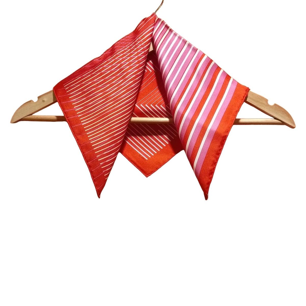 HERMES(エルメス) スカーフ美品 プチカレ レッド×ライトパープル