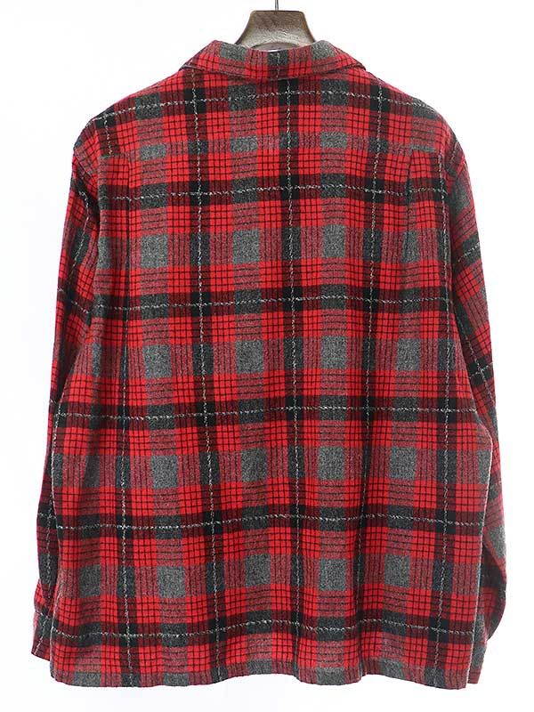 McGREGOR マックレガー 1950's ウールチェックネルシャツ レッド McGREGOR マックレガー 1950's ウールチェックネルシャツ レッド