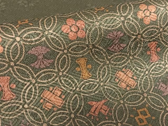 平和屋着物○訪問着 七宝花文 正絹 逸品 AABA0186zg - メルカリ