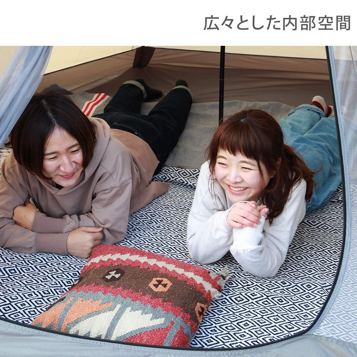 収納コンパクト&かんたん設営】 3人用 ワンポールテントS DOD