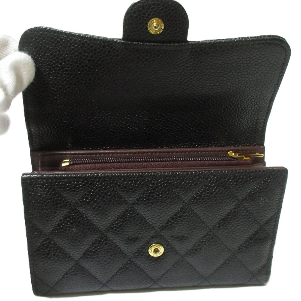 良品 CHANEL シャネル キャビアスキン マトラッセ クラシック