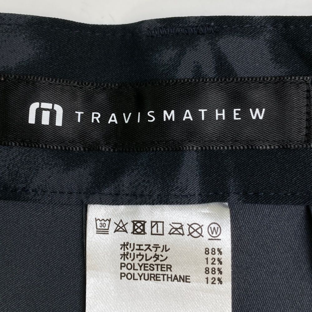 サイズ：30 TRAVIS MATHEW トラビスマシュー 1MAA113JV 2024年モデル ストレッチ ハーフパンツ 総柄 ブラック系 [240101495106] ゴルフウェア メンズ ストスト サイズ：30 TRAVIS MATHEW トラビスマシュー 1MAA113JV 2024年