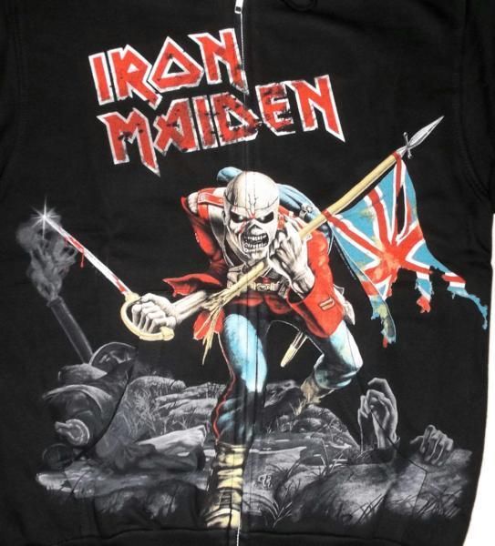 Iron Maiden Trooper アイアン・メイデン フード付きパーカー Amazon.co.jp: Iron Maiden - Trooper パーカー : ファッション