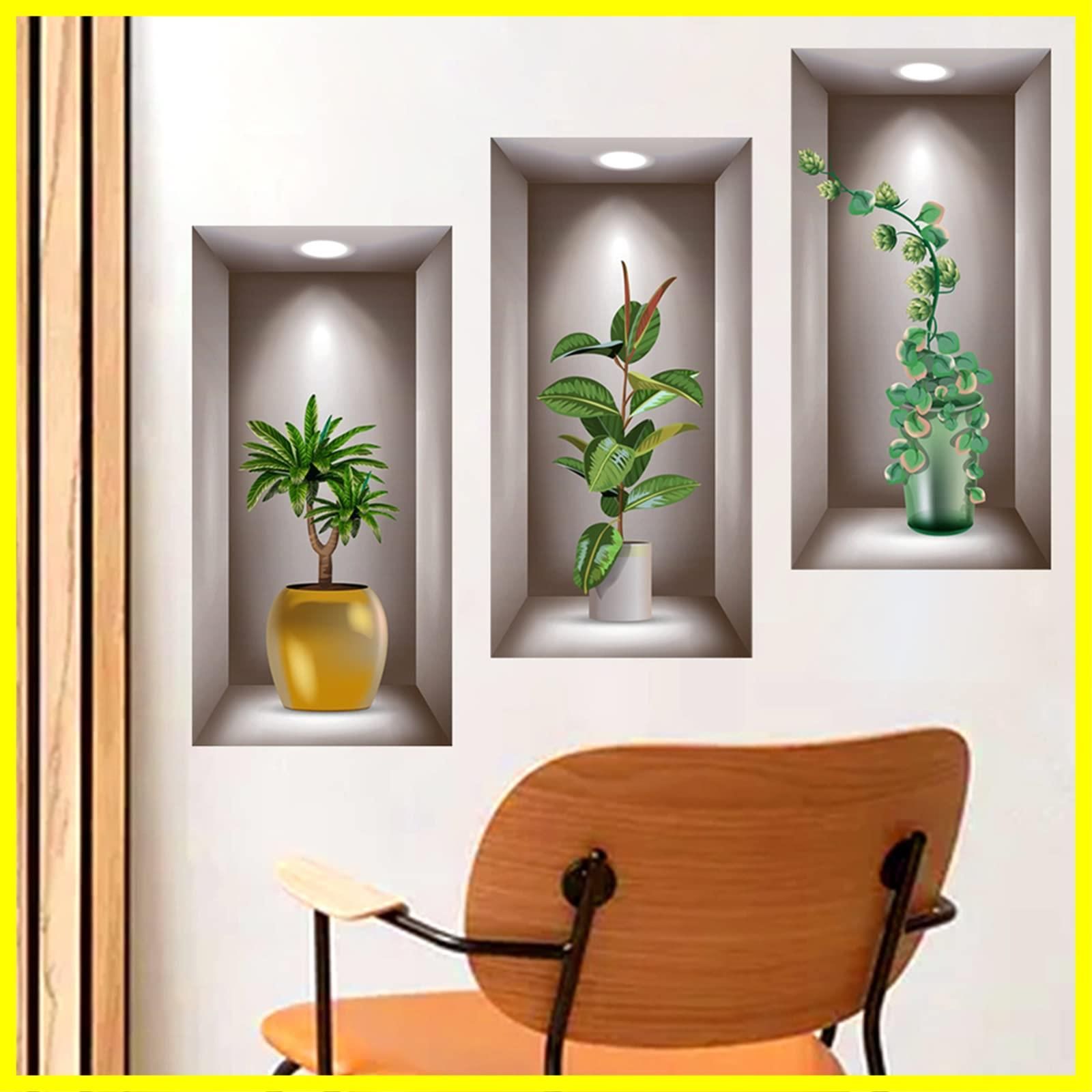 ☆送料無料☆WOHAHA ウォールステッカー 植物 おしゃれ 植木鉢