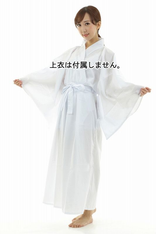 カラー袴 白 時代劇 仮装用 衣装 白袴 カラー着物対応