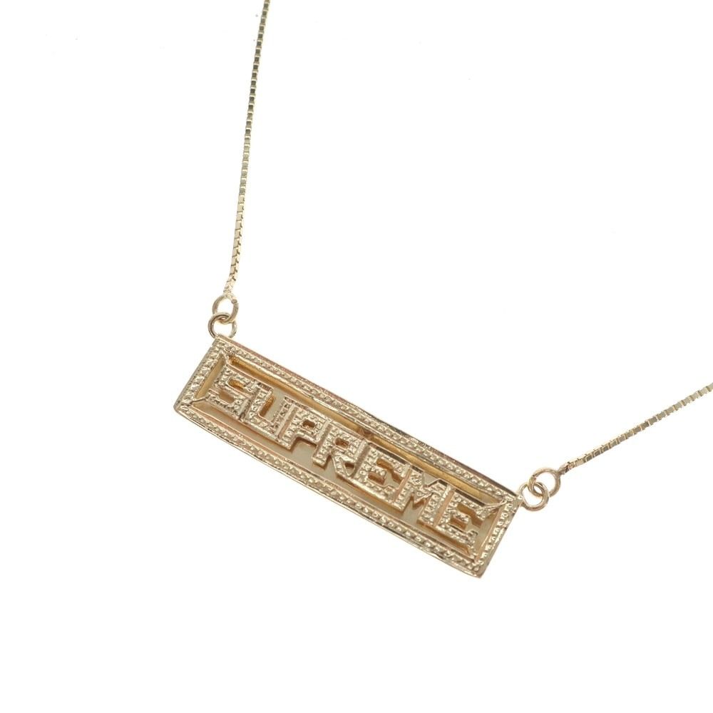 SUPREME 　2020年春夏 Name Plate 14K　ネックレス SUPREME 2020年春夏 Name Plate 14K ネックレス