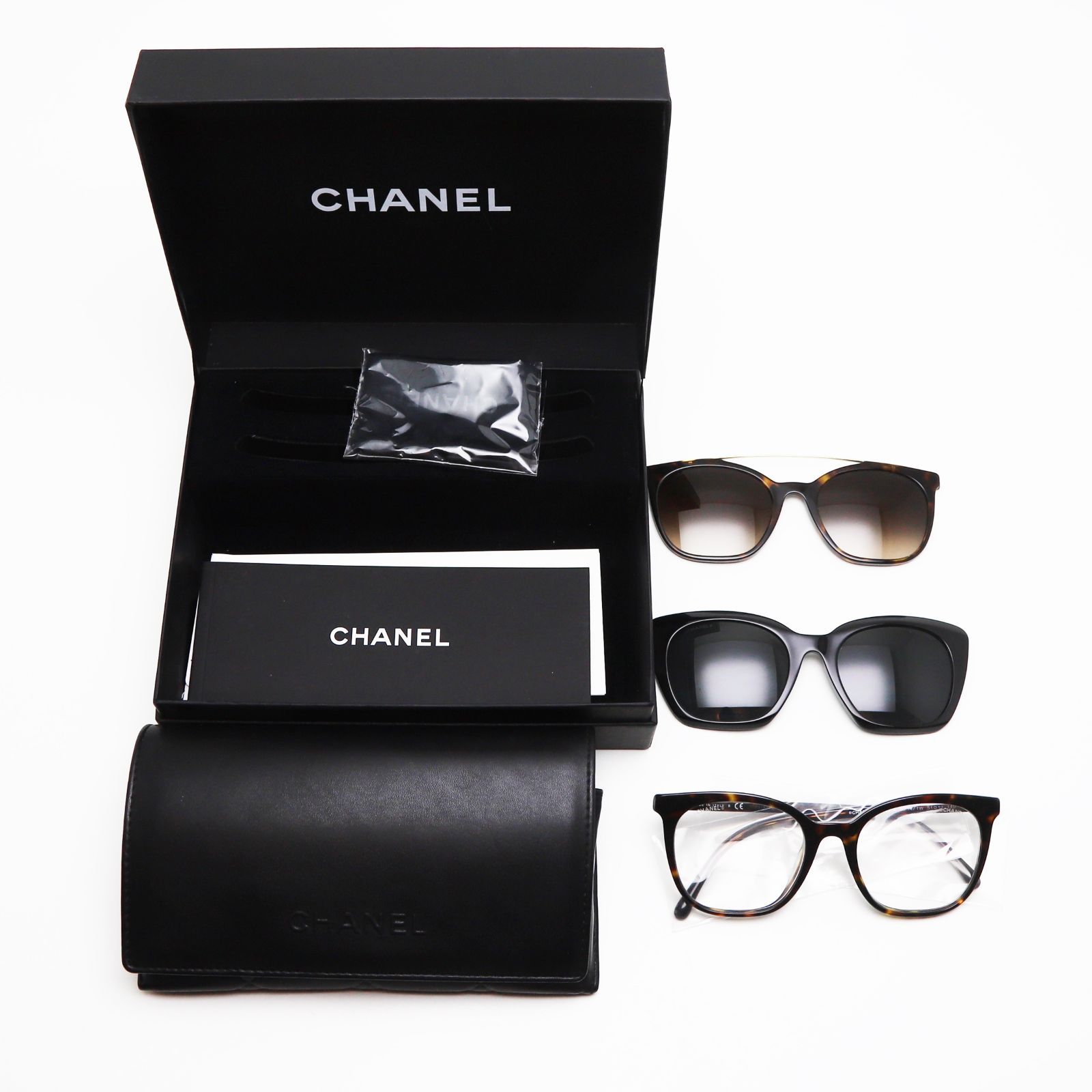 未使用】シャネル ザ・マグネティック クリップオン サングラス 3WAY