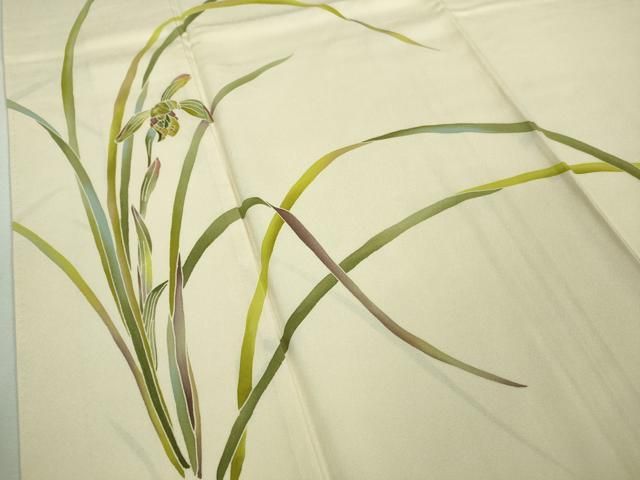 平和屋本店□極上 創業460年・千總 着物デザイナーきよ彦 訪問着 草葉