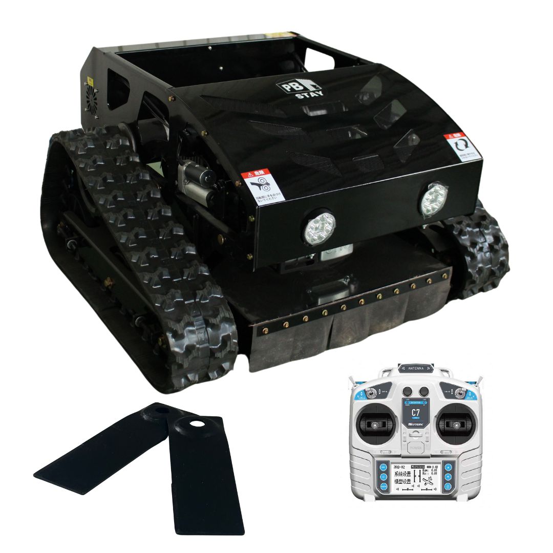 PBSTAY ラジコン草刈機 2種類のエンジンから選べる 自走式 ガソリンと電気のハイブリッド設計 最大勾配45° 最大600m遠隔操作 リモコン操作 リモコン式 ラジコン草刈り機 広範囲