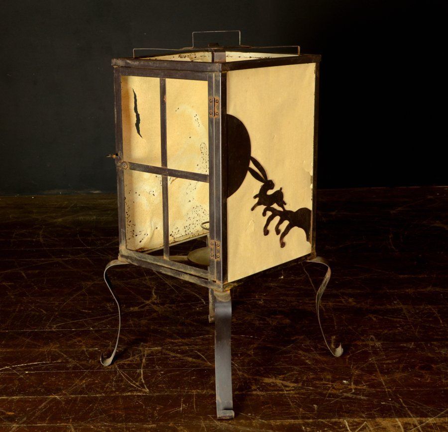 ♪昔の古い行灯　鉄枠　いたみ、錆あり 2025年最新Yahoo!オークション -行燈 鉄の中古品・新品・未使用品一覧