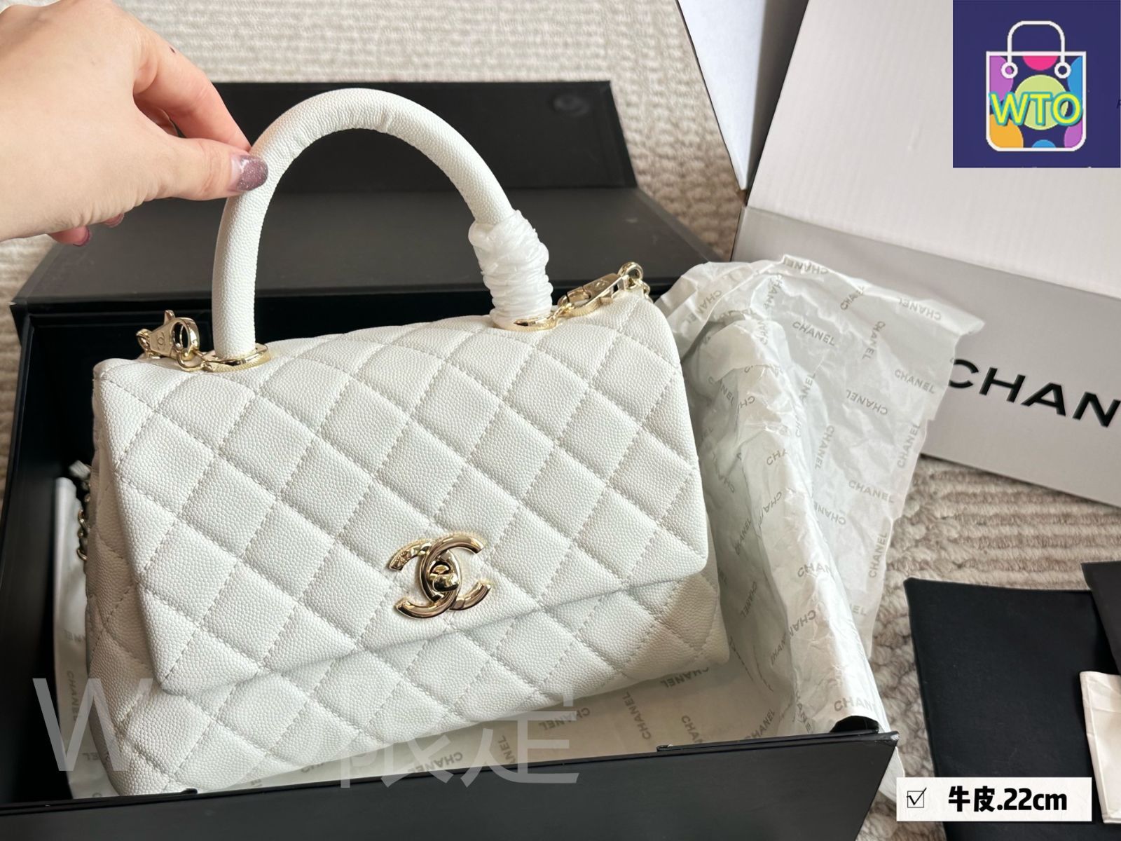 [専用出品]coco 今日WTO】Chanel Coco Handle シャネル ココ ハンドル-WTO輸入2