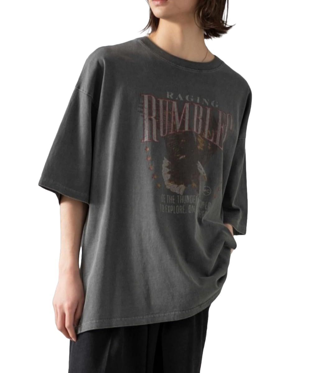 【数量限定】半袖Tシャツ メンズ ピグメント グラフィック Tシャツ 半袖 服 男女兼用 トップス ビッグシルエット ゆったり 春服 夏服 ストリート 古着 [ウィゴー] ダンス ギフト プレゼント 