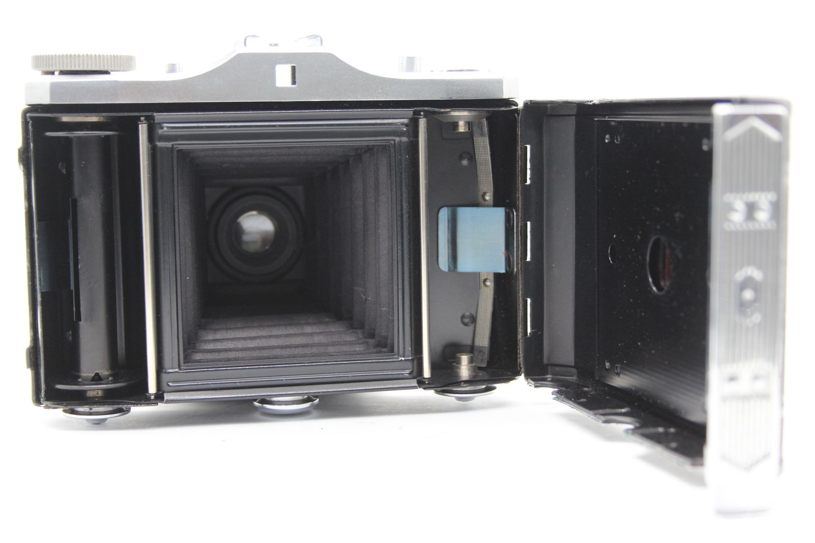 【返品保証】 ツァイスイコン Zeiss Ikon NETTAR Novar-Anastigmat 75mm F6.3 蛇腹カメラ s5305