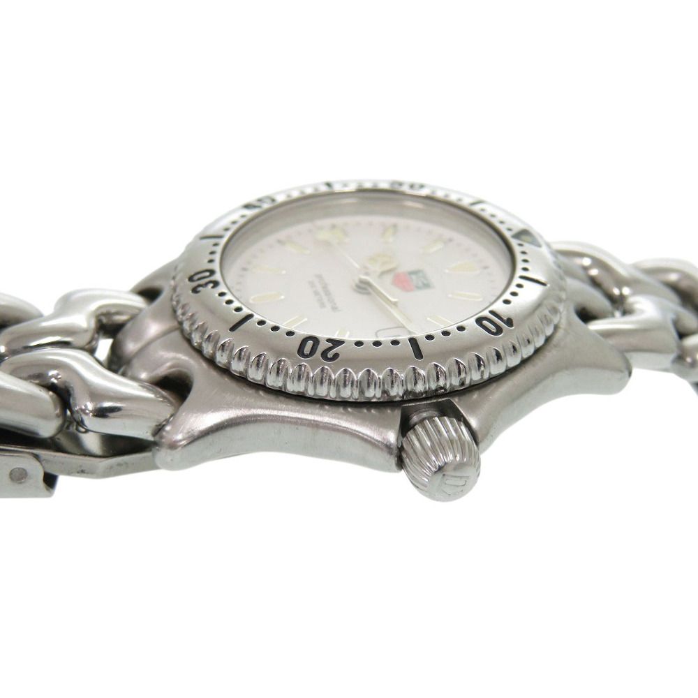 タグホイヤー WG1312-2 セル デイト SS ホワイト 白文字盤 シルバー  