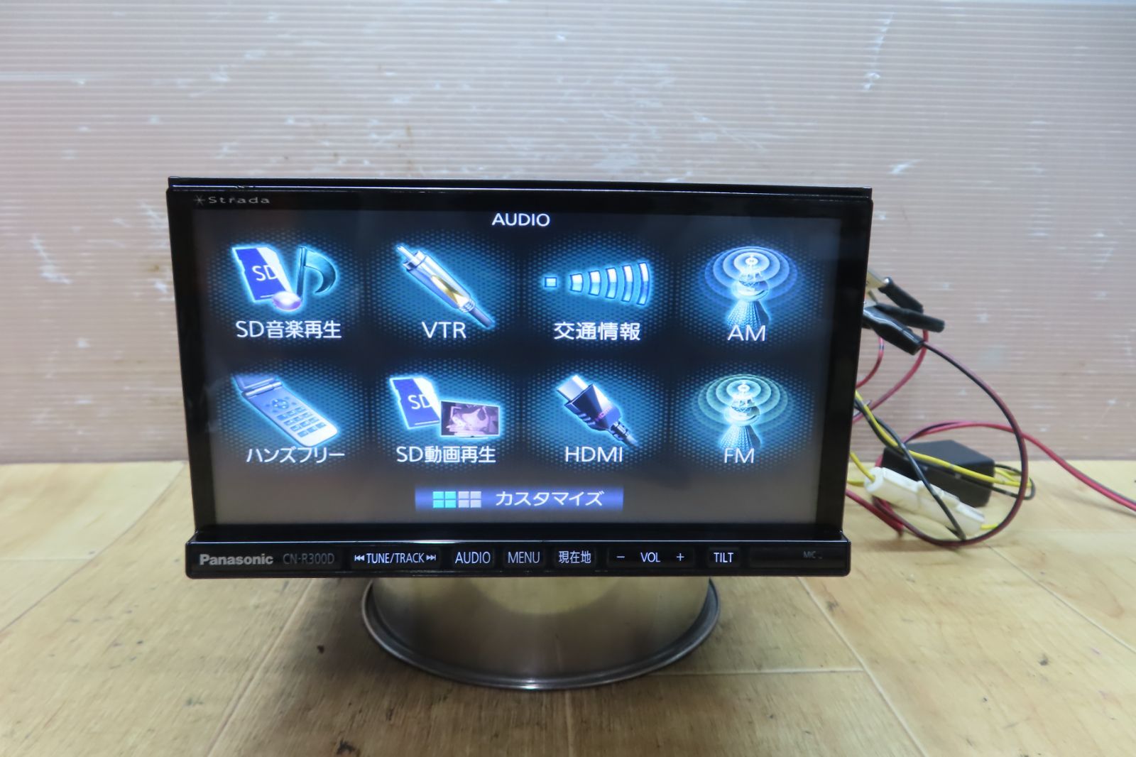 動作保証付A1179/パナソニック　CN-R300D　SDナビ　地図2016年　CD DVD再生OK