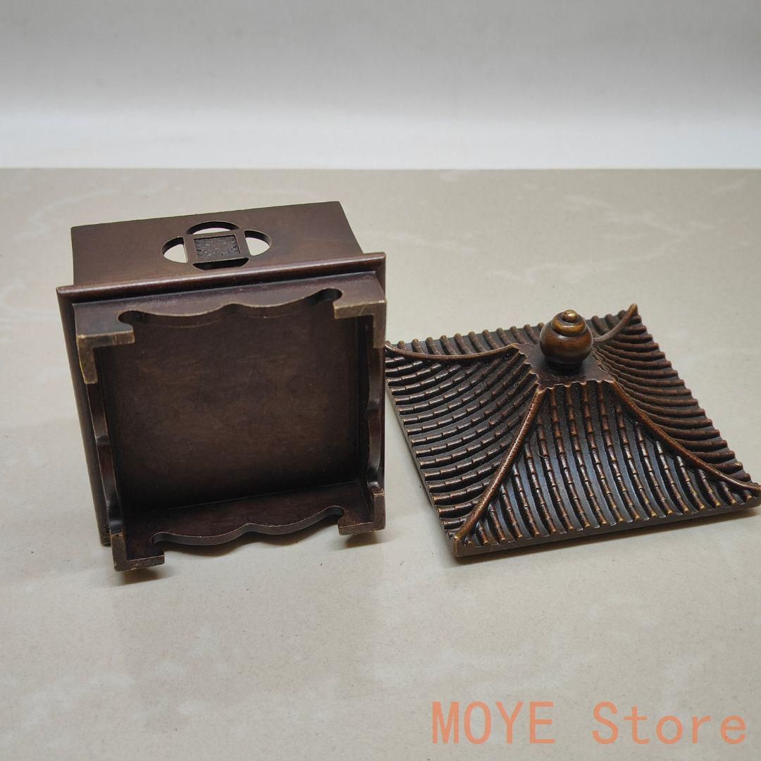 香炉 檀舎香居 室内薫香炉 茶道具 香道具 銅製品 工芸品 置物zw0829
