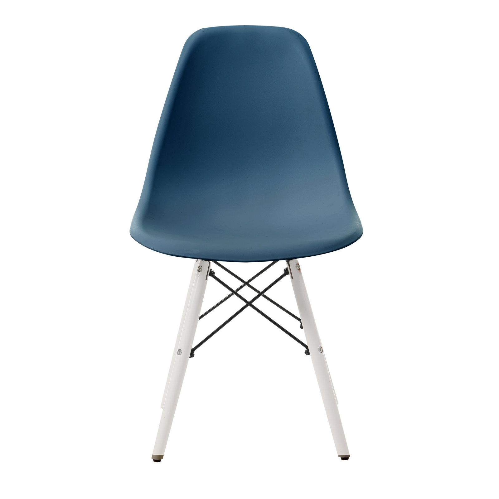 4脚】【熨斗目花ブルー＆ナチュラル脚】イームズチェア リプロダクト