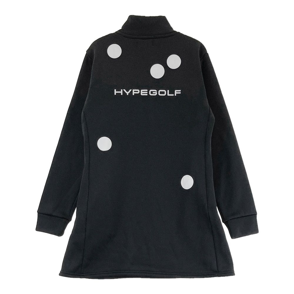 ハーフジップ 長袖ワンピース