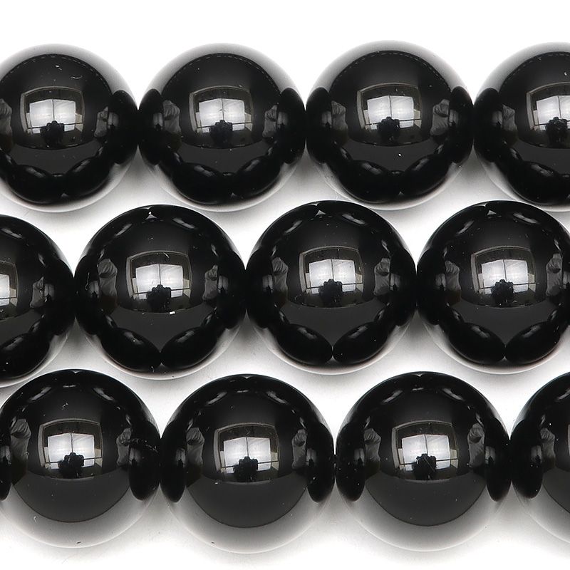 最強生霊払！漆黒のモリオンブレスレット 大玉‼️14mm チベット産 検黒水晶