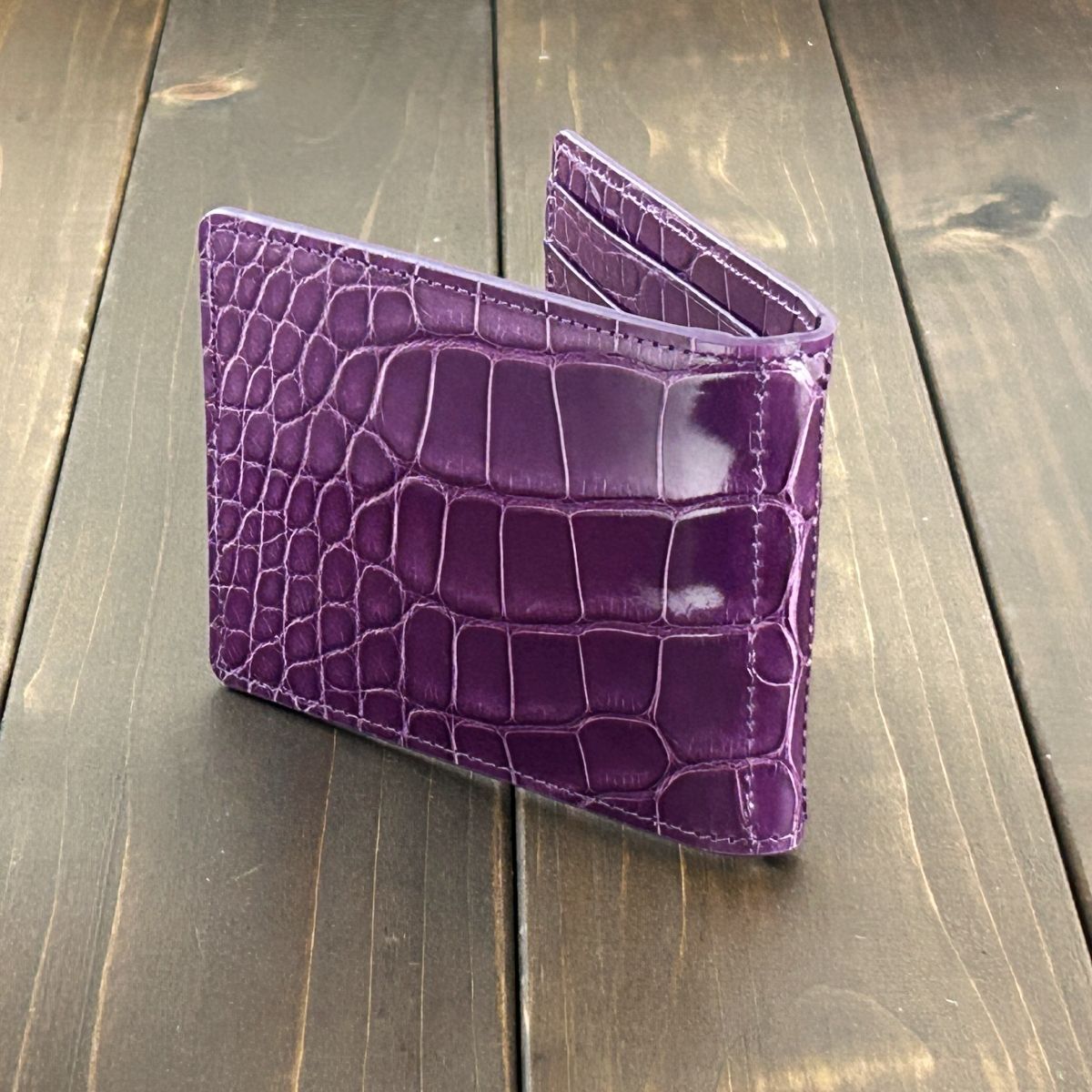 アリゲーター 無双 マネークリップ ロイヤル パープル