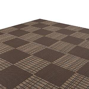 2営業日で発送 イケヒコ 洗える PPカーペット ウィード ブラウン 江戸間8畳 約348×352cm