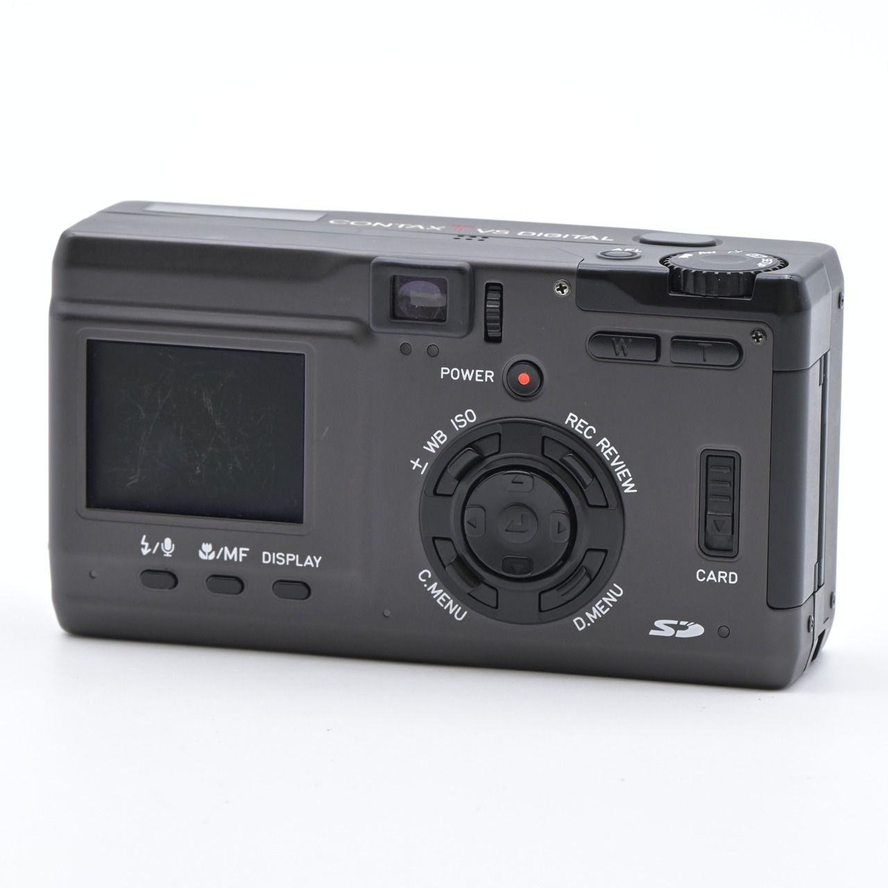 ①CONTAX TVS DIGITAL チタンブラック コンタックス デジカメ 中古】CONTAX コンタックス Tvs DIGITAL チタンブラック
