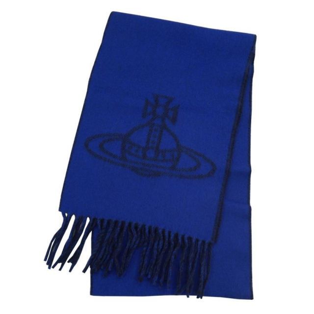 Vivienne Westwood マフラー 24-81030006-W00ZH-K405- BLUE 2024AW Vivienne Westwood マフラー 24-81030006-W00ZH-K405