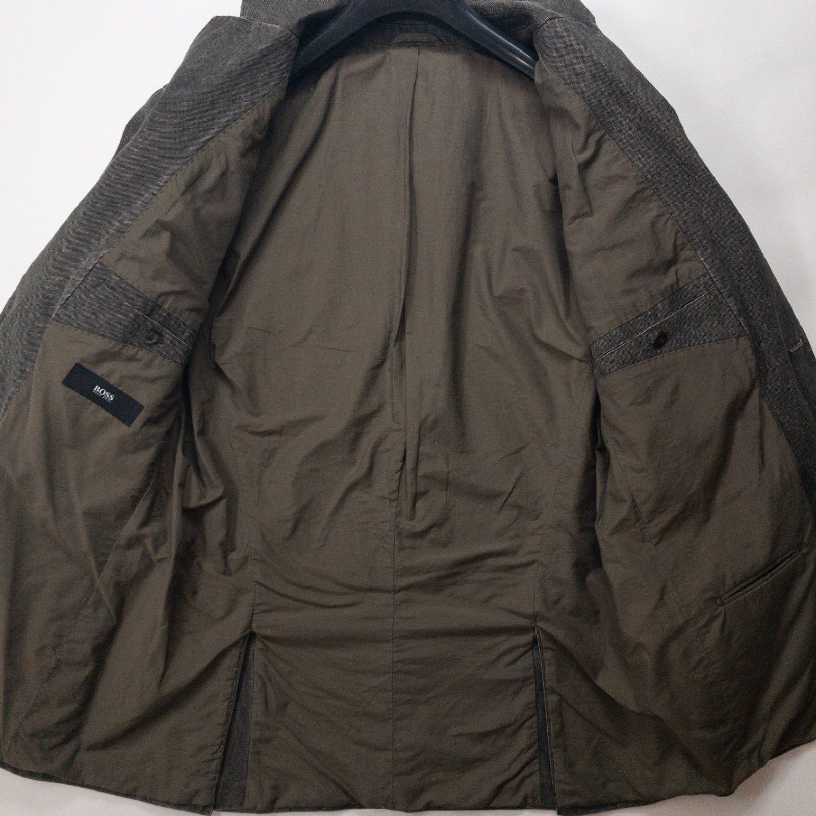 美品】ヒューゴボス HUGO BOSS デニムテーラードジャケット エルボー 