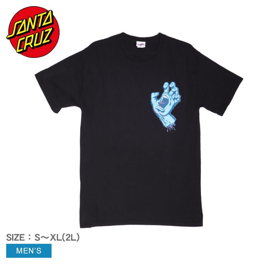 サンタクルーズ 半袖Tシャツ 44155741 メンズ RIGID SCREAMING HAND S/S TEE SANTACRUZ カラー:ピグメントブラック 品番：20500190