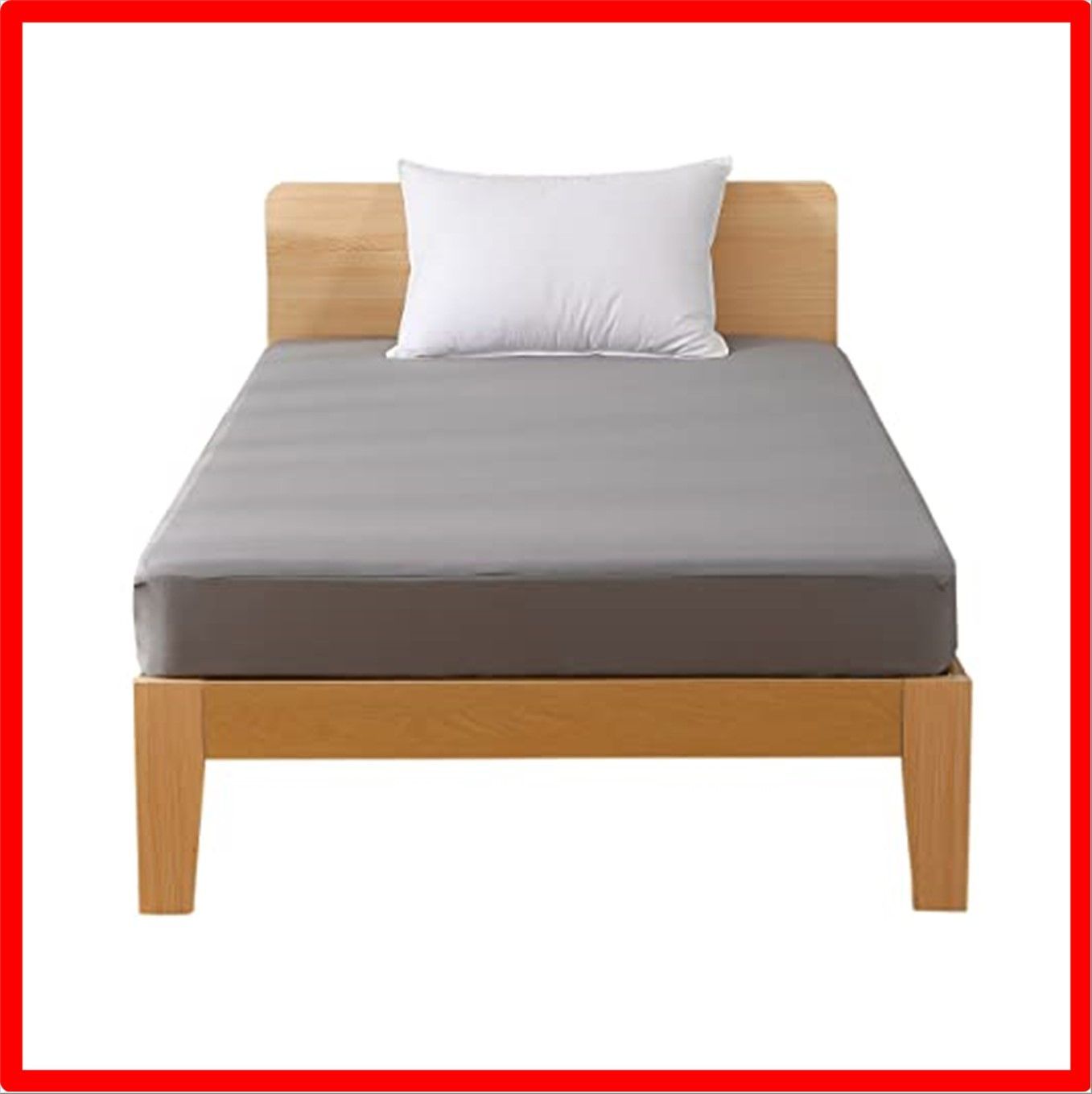 【匿名配送】ライトグレー_ダブルサイズ 約140x200x30cm ボックスシーツ シングル セミダブル ダブル マットレスカバー シーツ ベッドシーツ 一体型