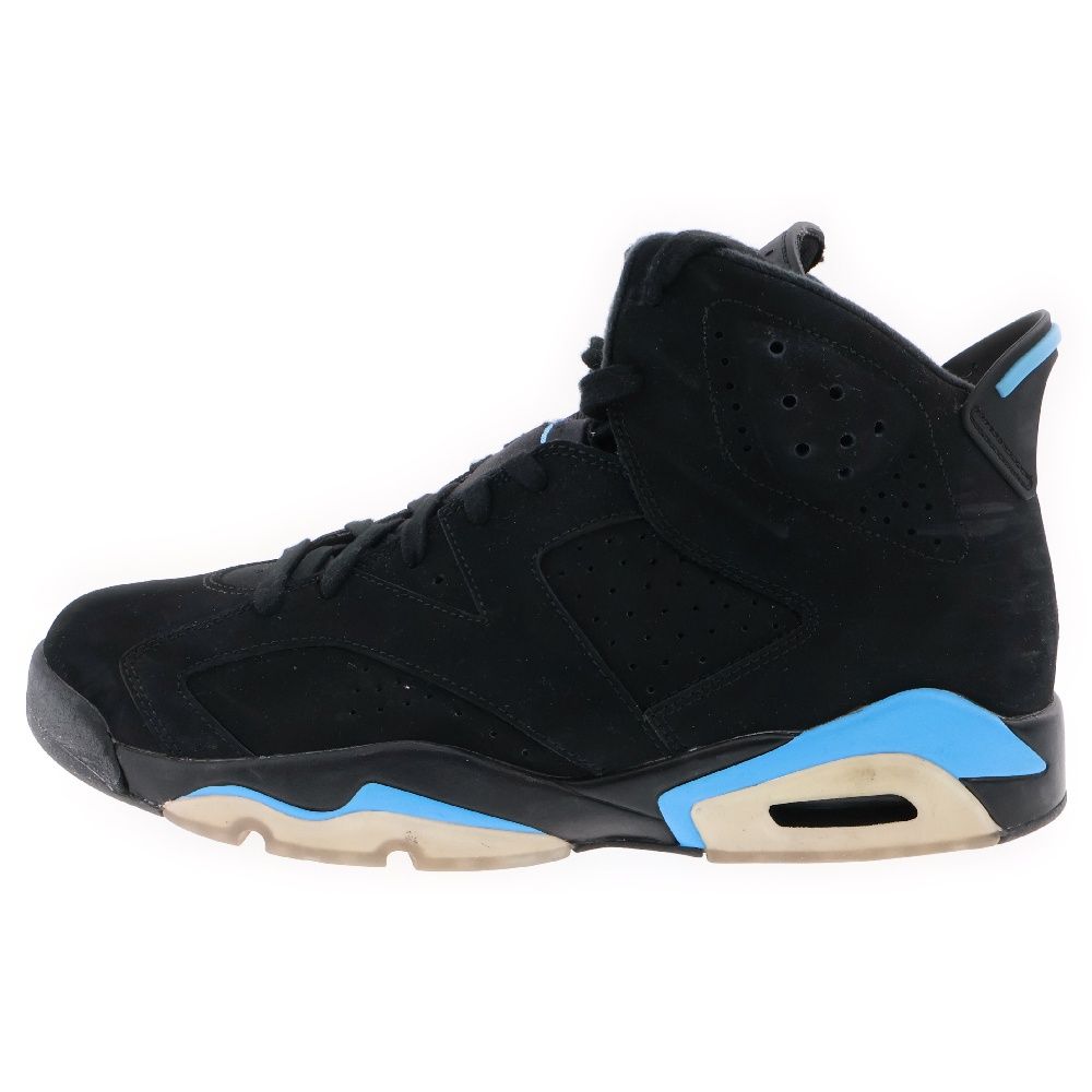 NIKE (ナイキ) AIR JORDAN 6 RETRO UNC エアジョーダン 6 レトロ ハイカットスニーカー ブラック/ユニバーシティーブルー  US10.5/28.5cm 384664-006 - メルカリ