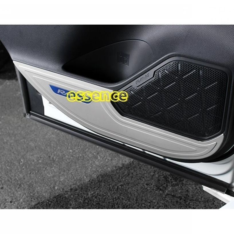 フロントリア ドアカバートヨタ RAV4 50系 用 ドア抗 kick 保護 ガーニッシュ パーツ 4P 選べる2色 選べる2ロゴ FFCRYSTALESIA_COM