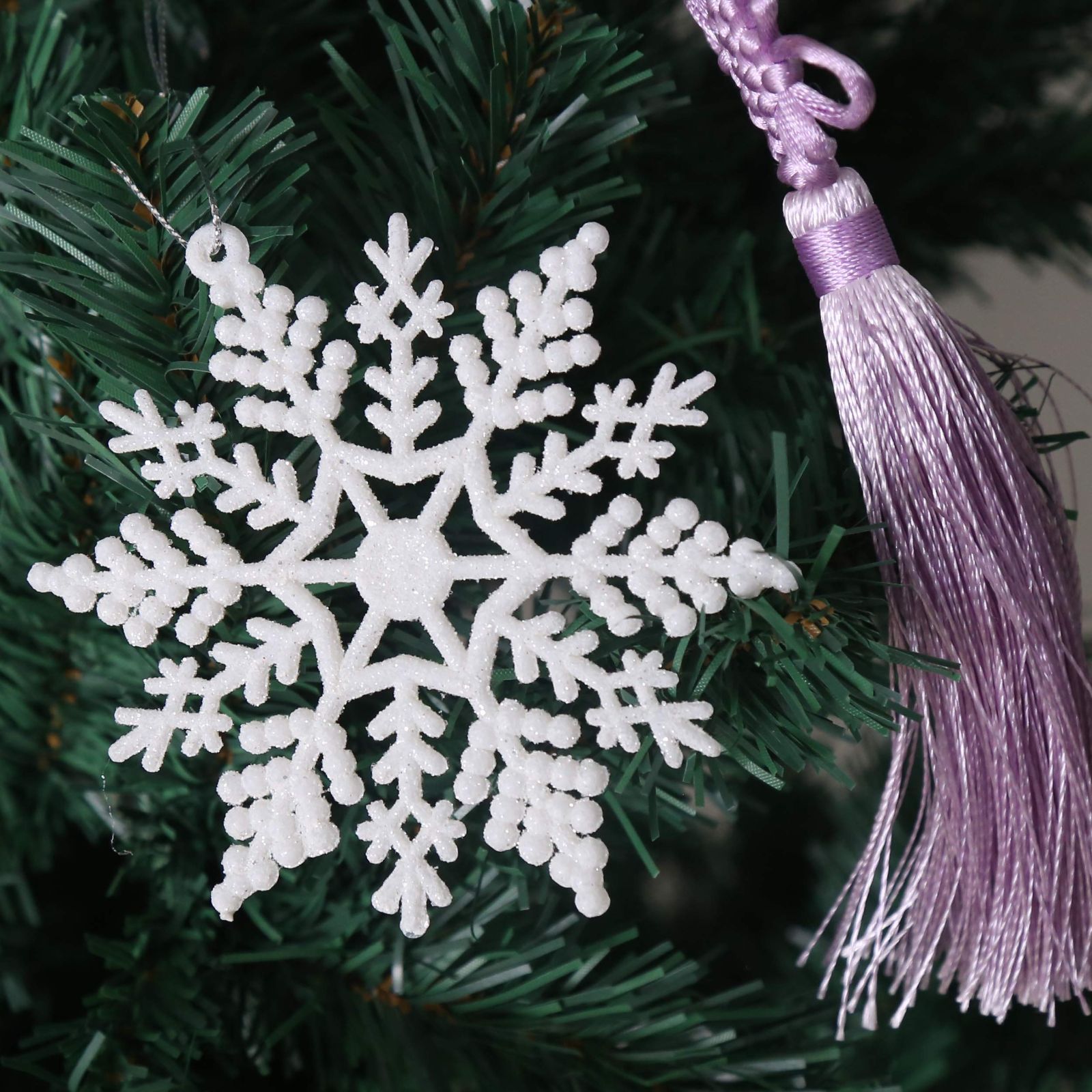 クリスマスツリー飾り 雪の結晶 クリスマスオーナメント