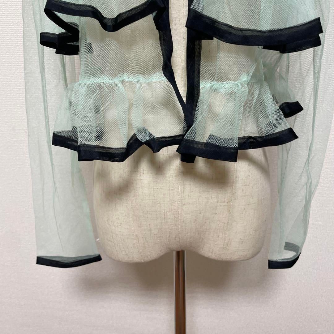 人気商品新作！ ♥ ANNA SUI アナスイ フリル シアートップス サイズ4 タグ付き 送料無料！