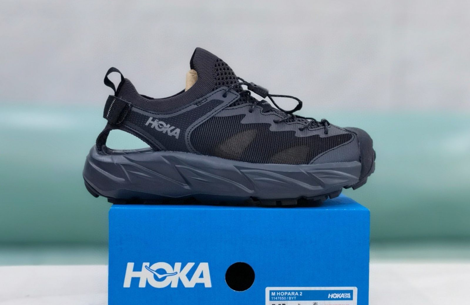HOKA ONE ONE Hopara 2 ホカ ホパラ 2 サンダル メンズ レディースアウトドア スポーツ トレッキング ブラック