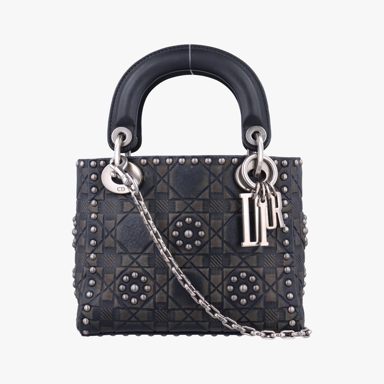 クリスチャンディオールChristian Diorレディディオール ブラック レザー 35-MA-1107