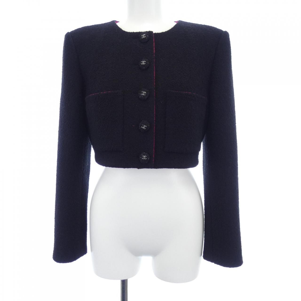 シャネル CHANEL ノーカラージャケット - メルカリ